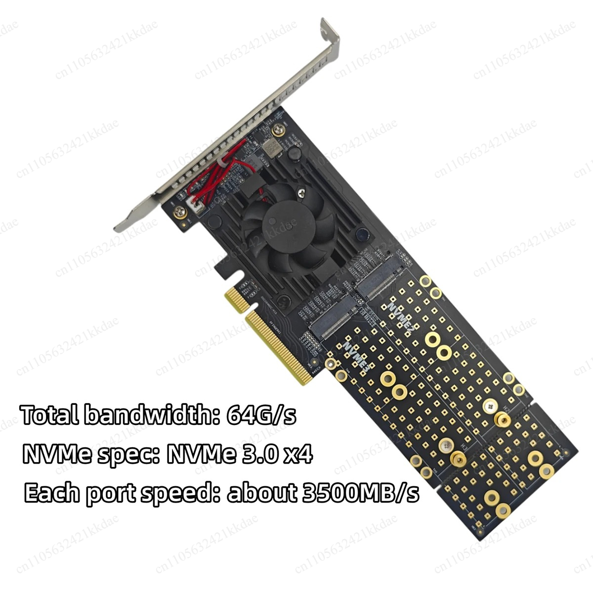 NO NEED PCIe Bifurcation PEX87 - огляд і ціна Quad M.2 Nvme Pcie Bifurcation Card
