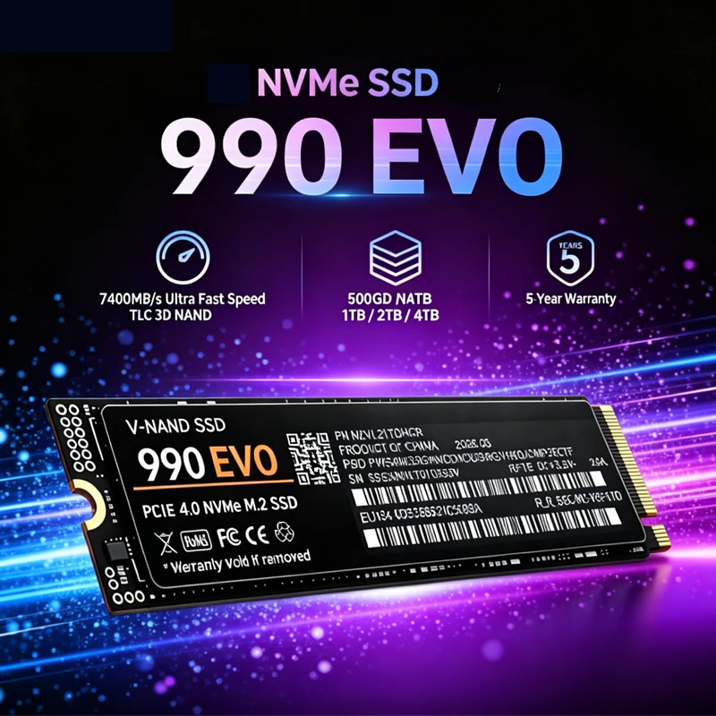 Gaming M.2 NVMe SSD 990 EVO PC - огляд і ціна M.2 Nvme 4Tb Pcie 4.0 Ssd