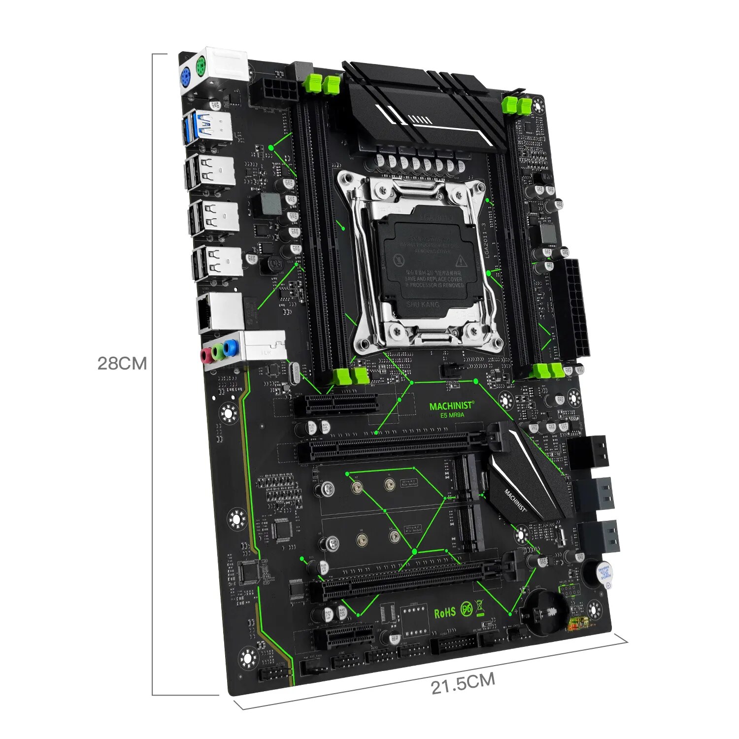 MACHINIST E5 MR9A V1.0 X99 Mot - огляд і ціна X99 Dual Cpu Motherboard Combo