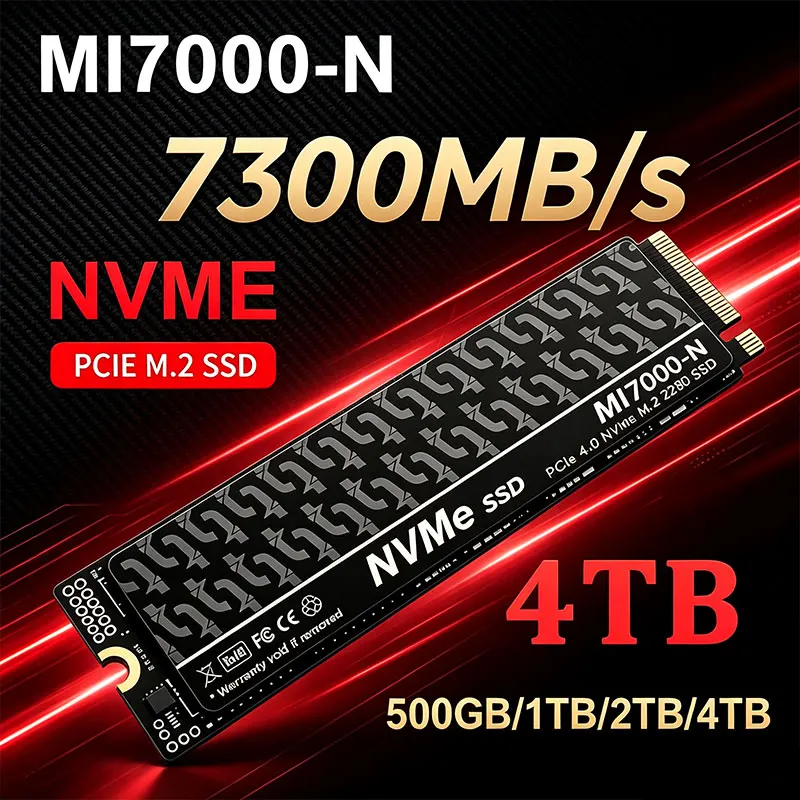 MI7000-N 7300MB/s SSD 1TB 2TB  - огляд і ціна M.2 Nvme 4Tb Pcie 4.0 Ssd