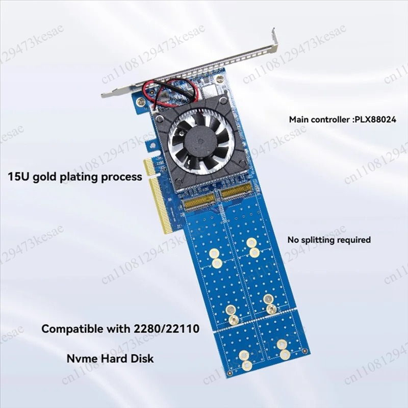 PCIe 4.0 NVMe M.2 Expansion Ca - огляд і ціна Quad M.2 Nvme Pcie Bifurcation Card
