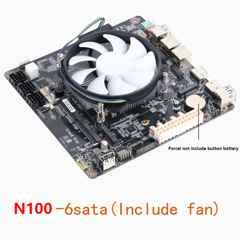 Intel N100 Mini-ITX Motherboar - огляд і ціна Nas Motherboard N100 6 Sata