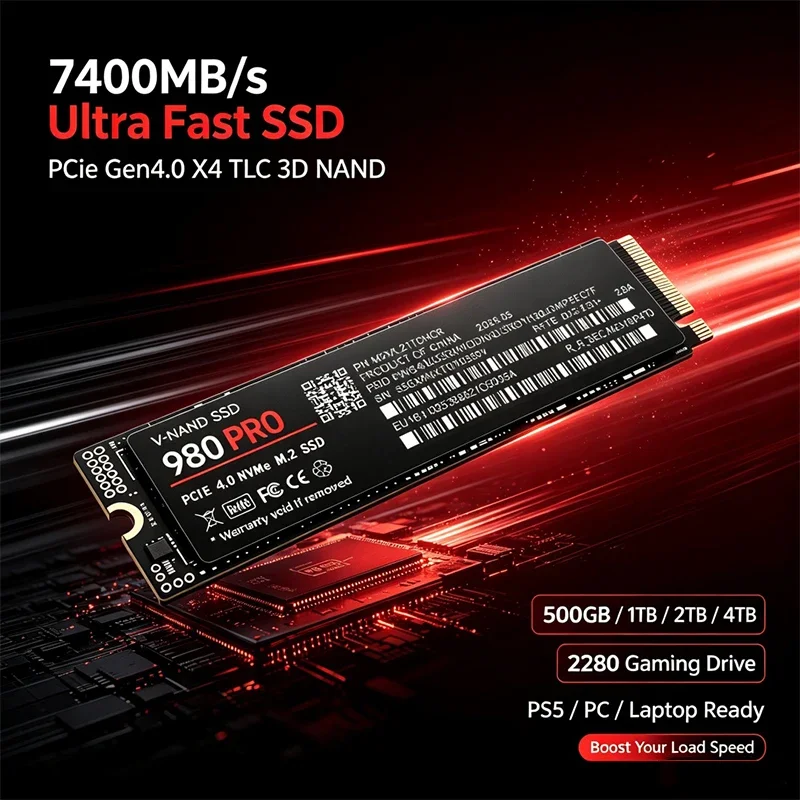 Gaming M.2 NVMe SSD 980 PRO PC - огляд і ціна M.2 Nvme 4Tb Pcie 4.0 Ssd